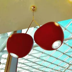 CHERRY CEILING LAMP, RED 20001RE-O