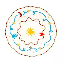 CHARGER PLATE 33 CM, STELLA...