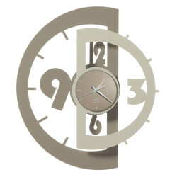 VICTOR WALL CLOCK, SAND AND IVORY