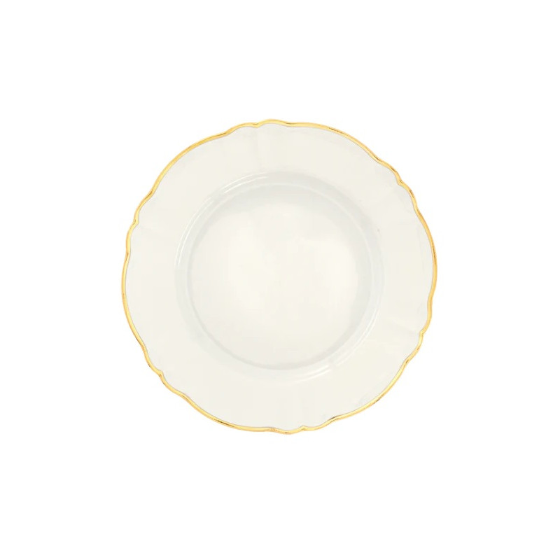 DINNER PLATE 26.5 CM, PARISIENNE WHITE & GOLD PAR04001