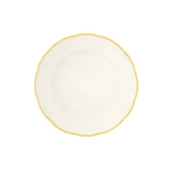 DESSERT PLATE 22.5 CM, PARISIENNE WHITE & GOLD PAR04002