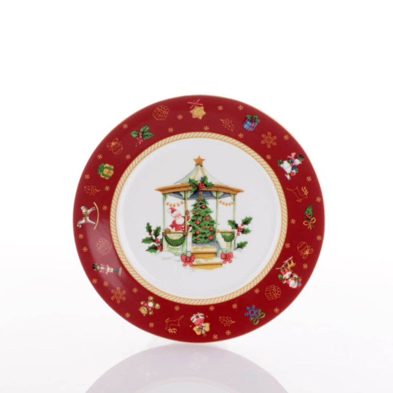 SET OF 6 FRUIT PLATES 22 CM, WINTER GIFT 729955