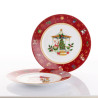 SET OF 6 FRUIT PLATES 22 CM, WINTER GIFT 729955