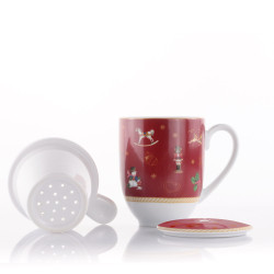 TEAPOT WITH INFUSER AND LID, WINTER GIFT 729964