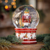 CRYSTAL BALL WITH NUTCRACKER, CHRISTMAS TOYS 8327/6694
