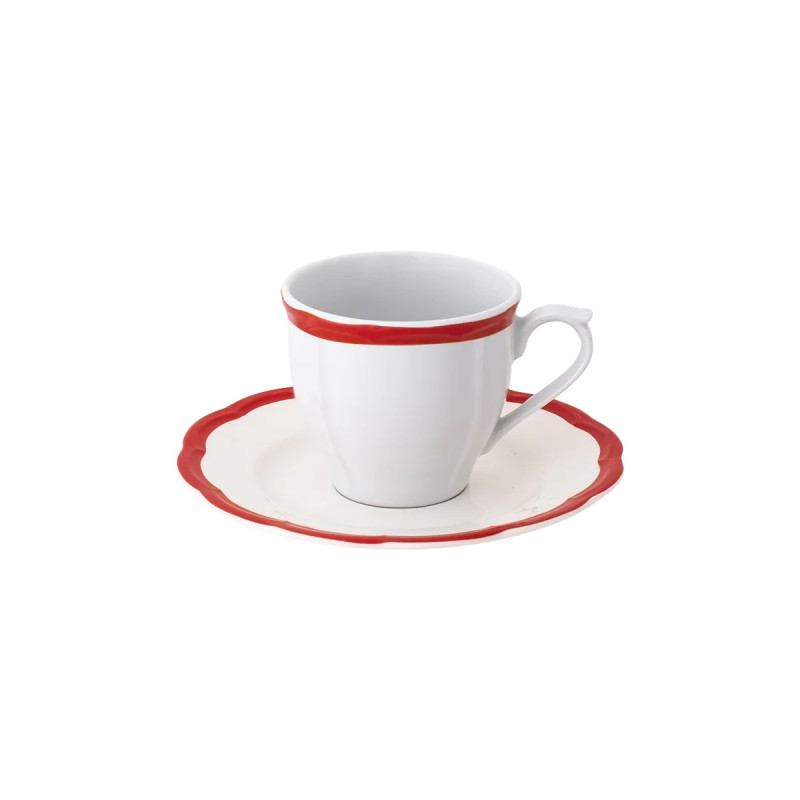 TAZZA CAFFE CON PIATTINO, PETALO