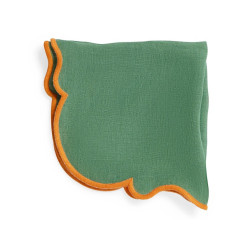 SET DI 4 TOVAGLIOLI IN TESSUTO, SMERLO