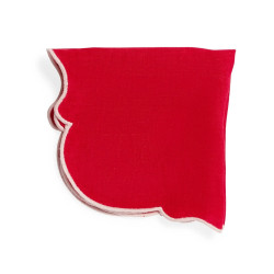 SET DI 4 TOVAGLIOLI IN TESSUTO, SMERLO