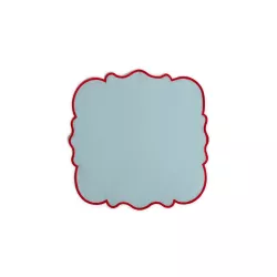 SET OF 4 SCALLOPED NAPKINS,...