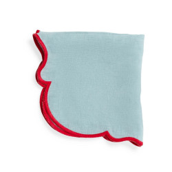 SET DI 4 TOVAGLIOLI IN TESSUTO, SMERLO