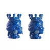 SET DI 2 TESTE DI MORO, CERAMICA ARTIGIANALE SICILIANA