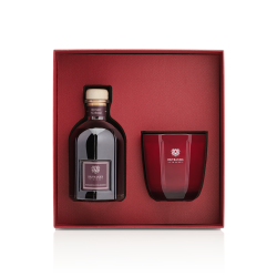 GIFT BOX PERFUME 250 ML + CANDLE 200 GR ROSSO NOBILE