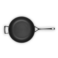 NON STICK ALUMINUM DEEP FRYING PAN, WITH HANDLE