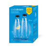 2 DUO GLASS BOTTLE, 1 LT