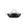 TOUGHENED NON-STICK SHALLOW CASSEROLE WITH GLASS LID