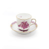 COFFEE CUP WITH SAUCER APPONYI PINK AP 1709 + 1727