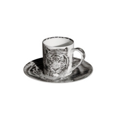 SET 4 TAZZE ESPRESSO CON PIATTINO - WILD SPIRIT