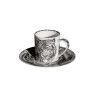 SET 4 TAZZE ESPRESSO CON PIATTINO - WILD SPIRIT