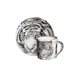 SET 4 TAZZE ESPRESSO CON PIATTINO - WILD SPIRIT