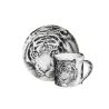 SET 4 TAZZE ESPRESSO CON PIATTINO - WILD SPIRIT