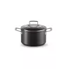 TOUGHENED NON-STICK DEEP STOCKPOT PAN, GLASS LID