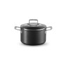 TOUGHENED NON-STICK DEEP STOCKPOT PAN, GLASS LID