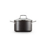 TOUGHENED NON-STICK DEEP STOCKPOT PAN, GLASS LID