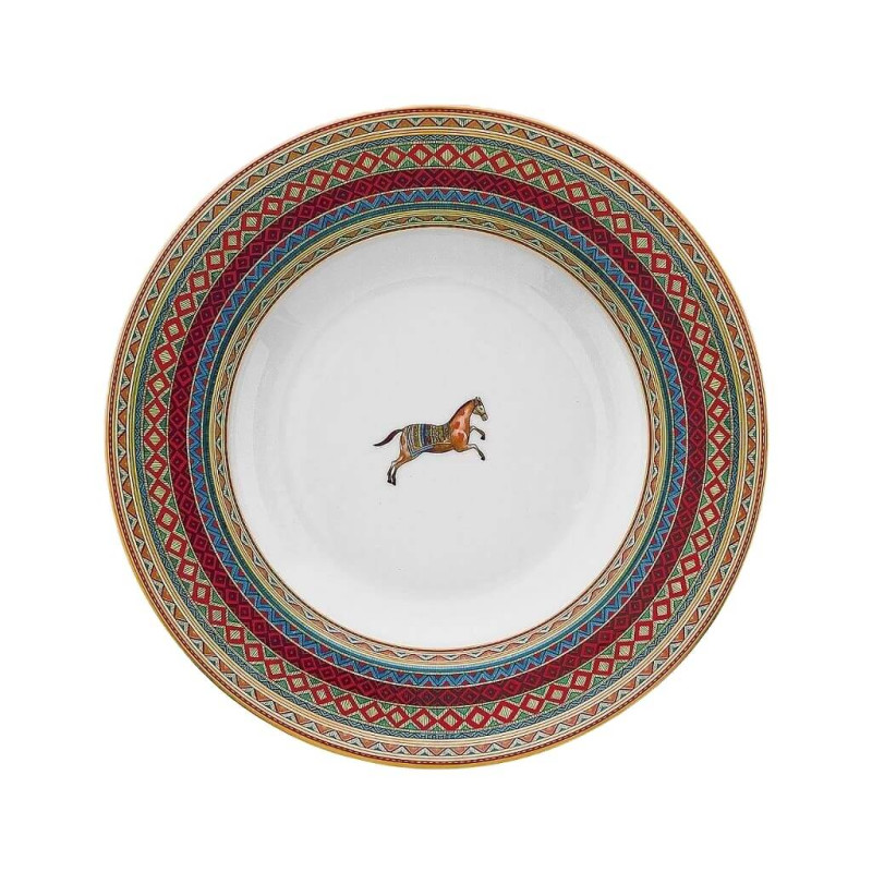 SOUP PLATE 24CM 9813 CHEVAL D ORIENT