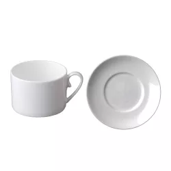 TEA CUP WITH SAUCER, POSITANO BIANCO 05-1000