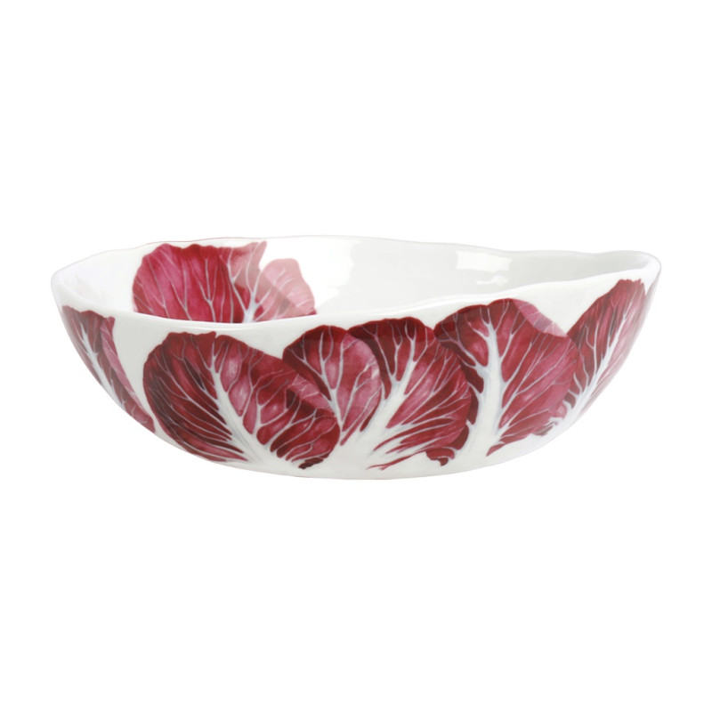 SALAD BOWL 22 CM RADICCHIO - DIETA MEDITERRANEA VEGETABLES