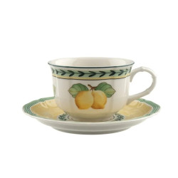 TEA CUP WITH SAUCER, FRENCH...