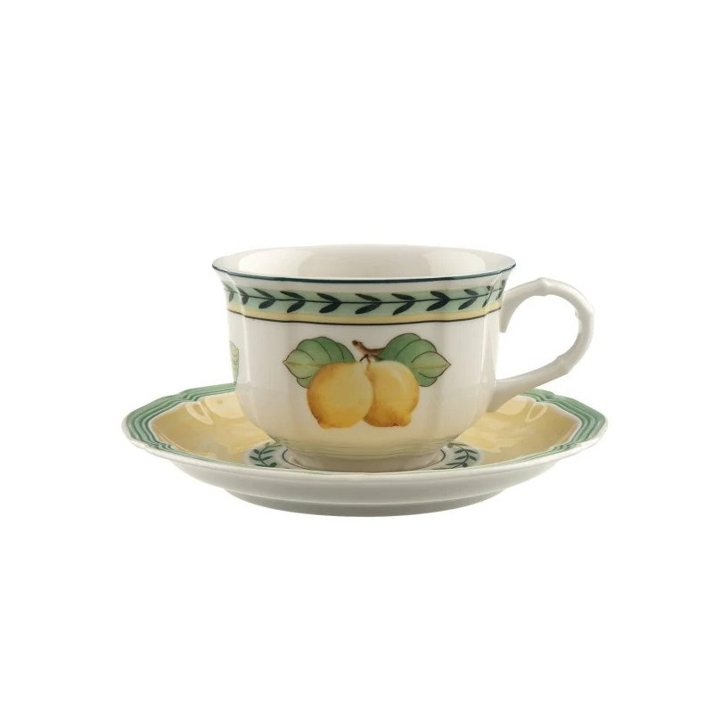 TAZZA TE CON PIATTO, FRENCH GARDEN FLEURENCE