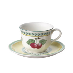 BREAKFAST CUP WITH SAUCER, FRENCH GARDEN FLEURENCE