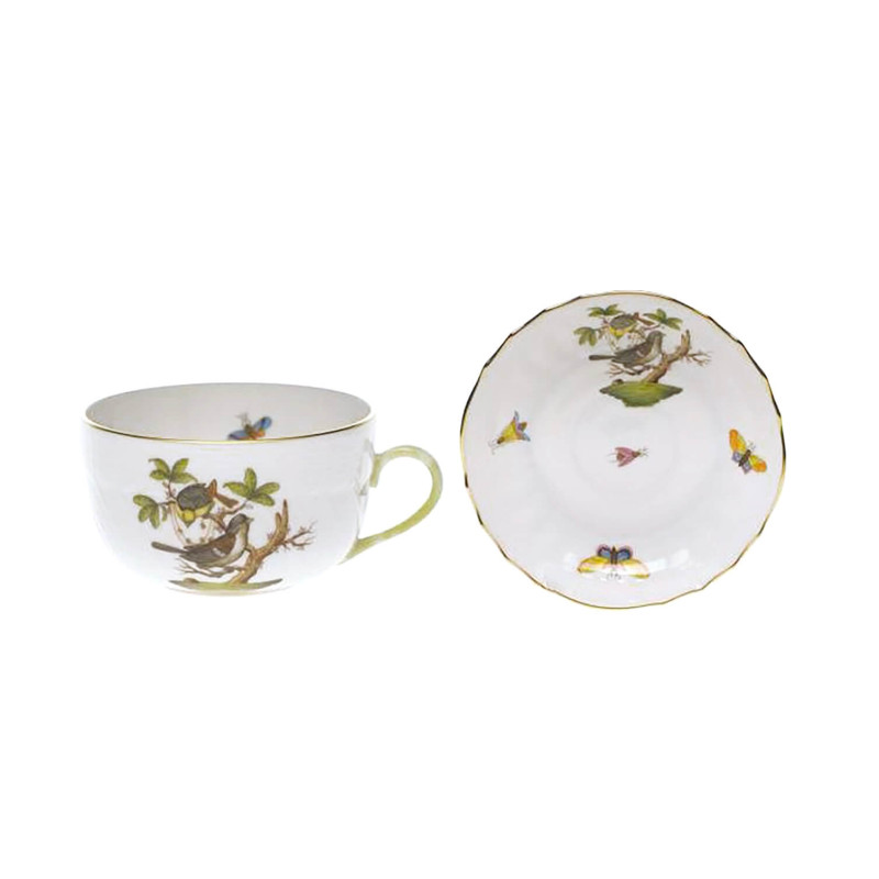 TAZZA TÈ CON PIATTO 20 CL ROTHSCHILD BIRD RO 1726
