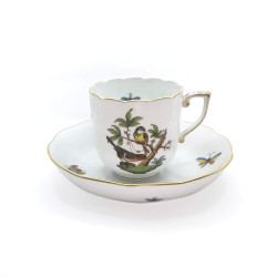 COFFEE CUP WITH SAUCER ROTHSCHILD BIRD RO 707