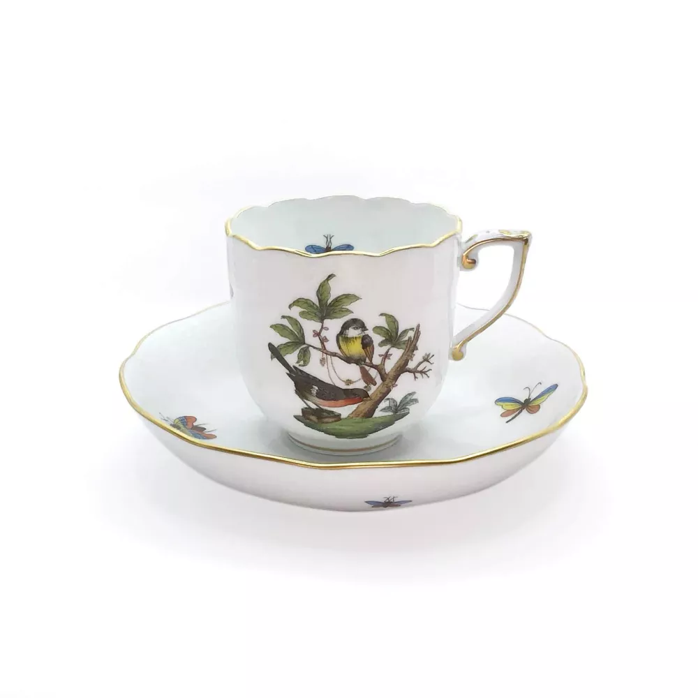 TAZZA CAFFÈ CON PIATTO ROTHSCHILD BIRD RO 707