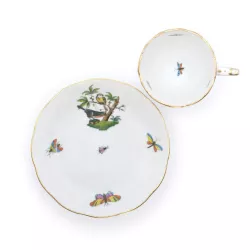 TAZZA CAFFÈ CON PIATTO ROTHSCHILD BIRD RO 707