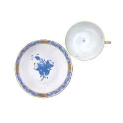 TEA CUP WITH SAUCER 20 CL APPONYI BLUE AB 1726