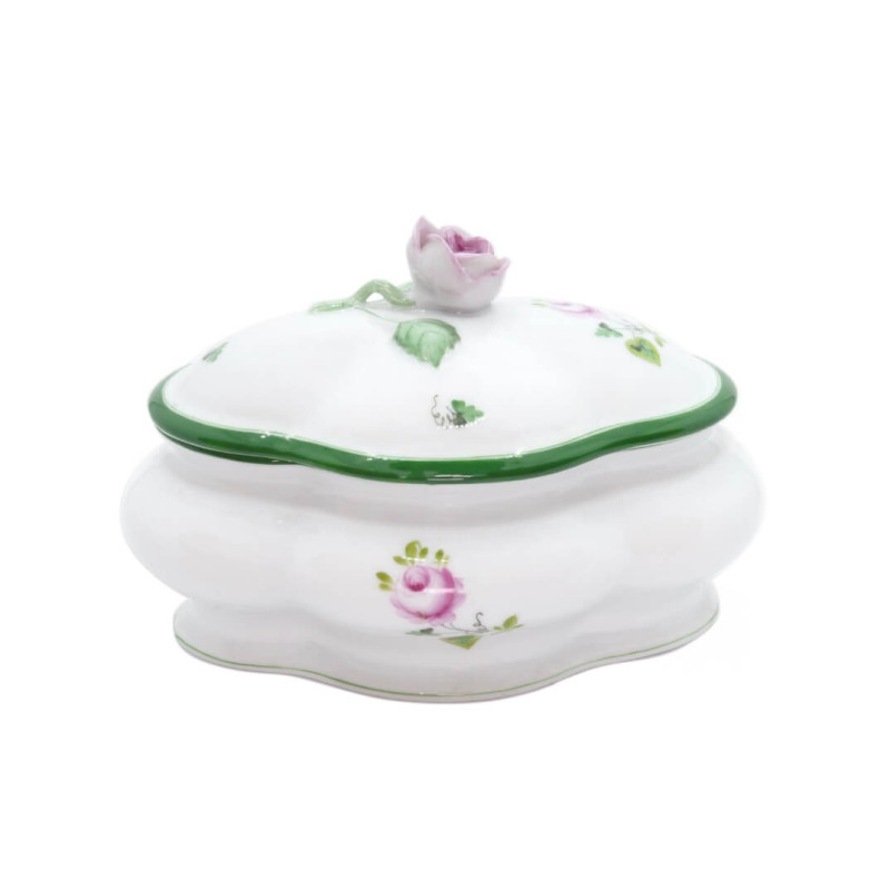 SCATOLA CON COPERCHIO 13,5 CM VIEILLE ROSE VRH 6058