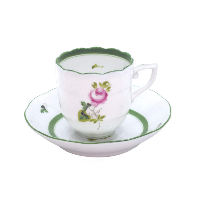 COFFEE CUP WITH SAUCER 6 CM VIEILLE ROSE VRH 709/711