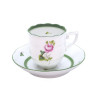 TAZZA CAFFÈ CON PIATTO 6 CM VIEILLE ROSE VRH 709/711