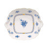 SQUARE CAKE PLATE 28 X 24,5 CM APPONYI BLUE AB 1430