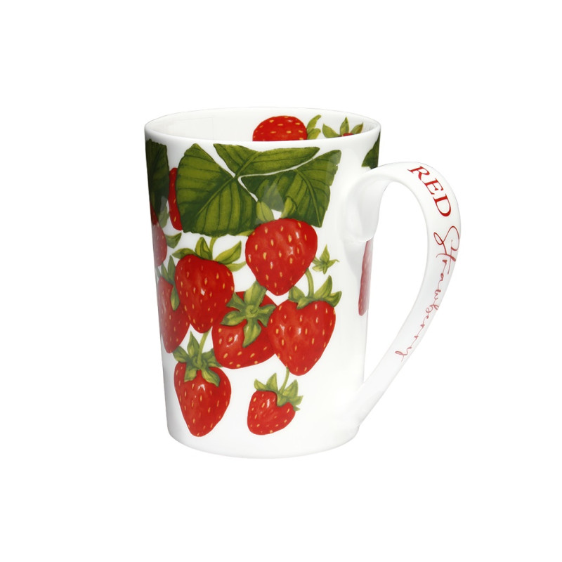 SET OF 4 MUG 450 ML - RED STRAWBERRY