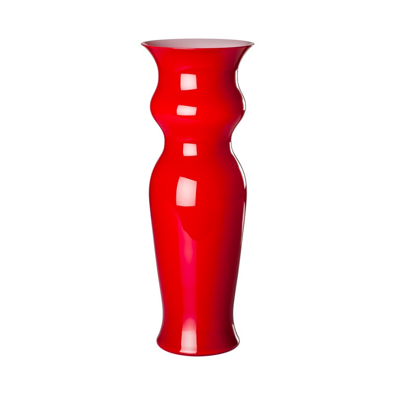 ODALISCHE VASE 706.81 - RED / MILK WHITE