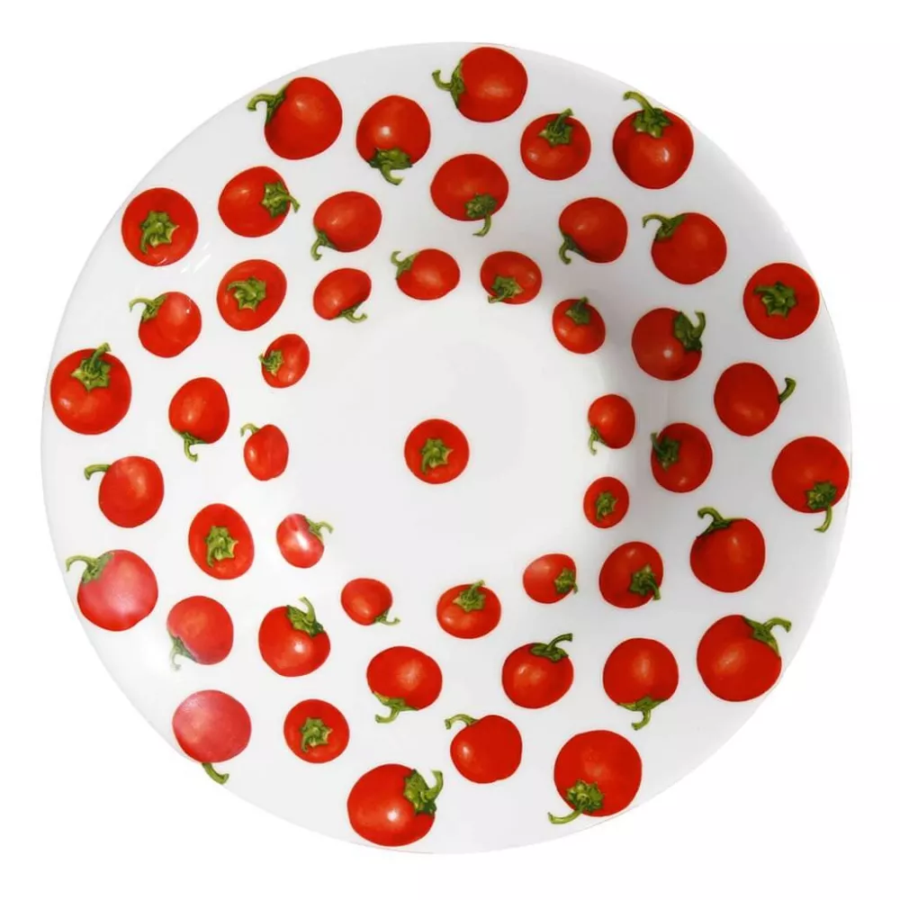 SET OF 4 SOUP PLATES 22,50 CM - RED POP