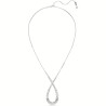 HYPERBOLA NECKLACE, WHITE, RHODIUM PLATED 5679438
