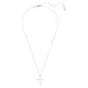 INSIGNE PENDANT, CROSS, ROUND CUT, WHITE, RHODIUM PLATED 5675576