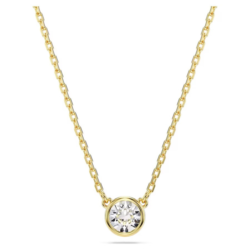 IMBER PENDANT, WHITE, GOLD PLATED 5684511