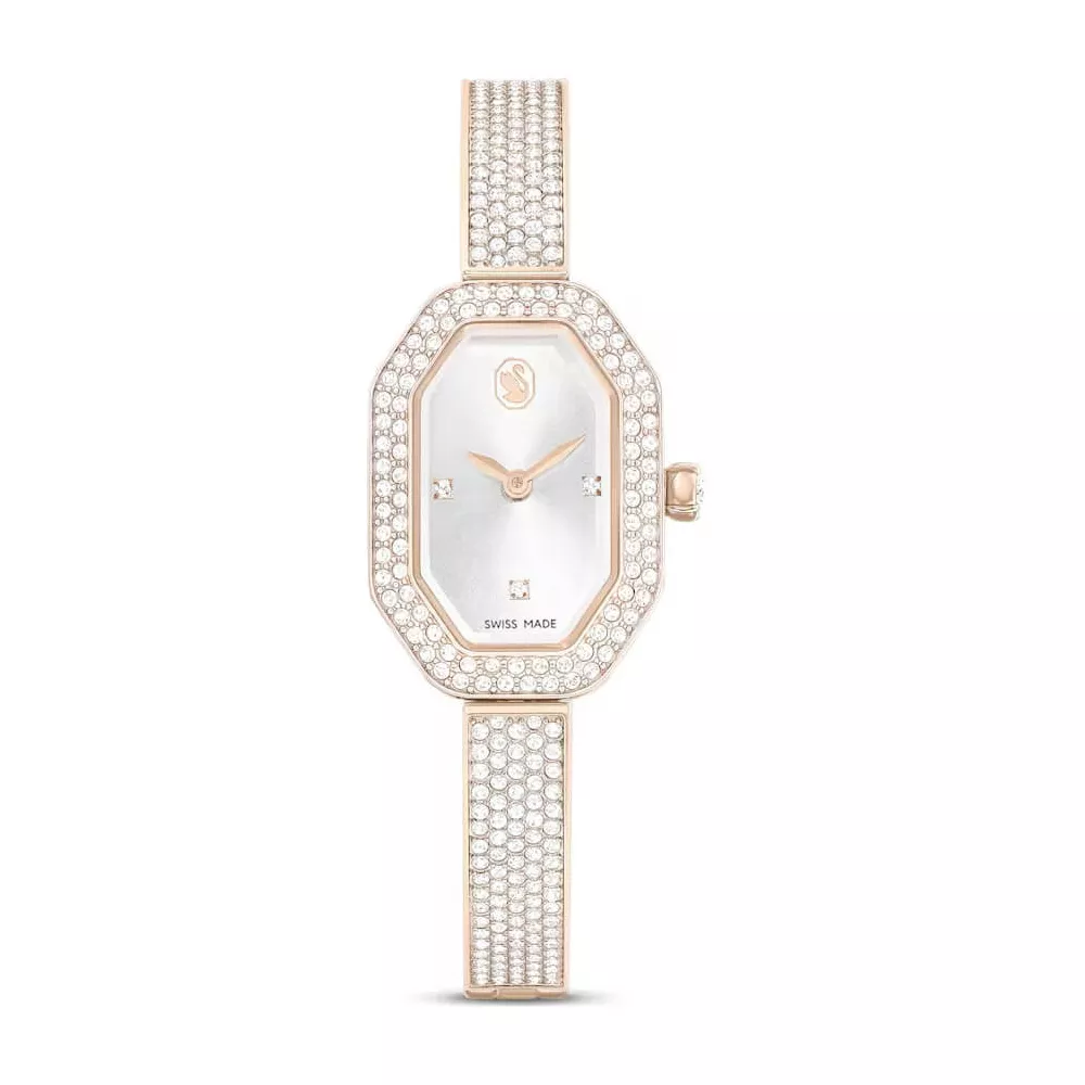 DEXTERA BANGLE WATCH, STAINLESS STEEL BRACELET, SWISS MADE