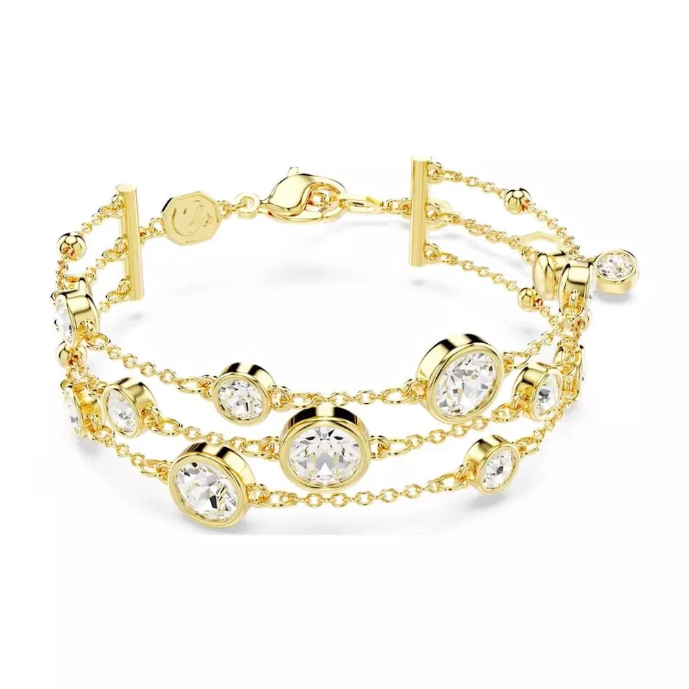 BRACCIALE IMBER WIDE, BIANCO, PLACCATO ORO 5680095